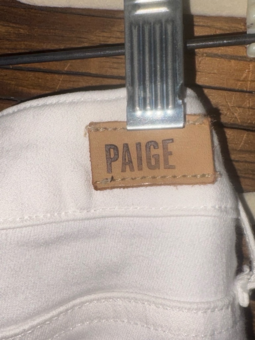PAIGE White High-Waist Slim Jeans - Picture 5 of 5